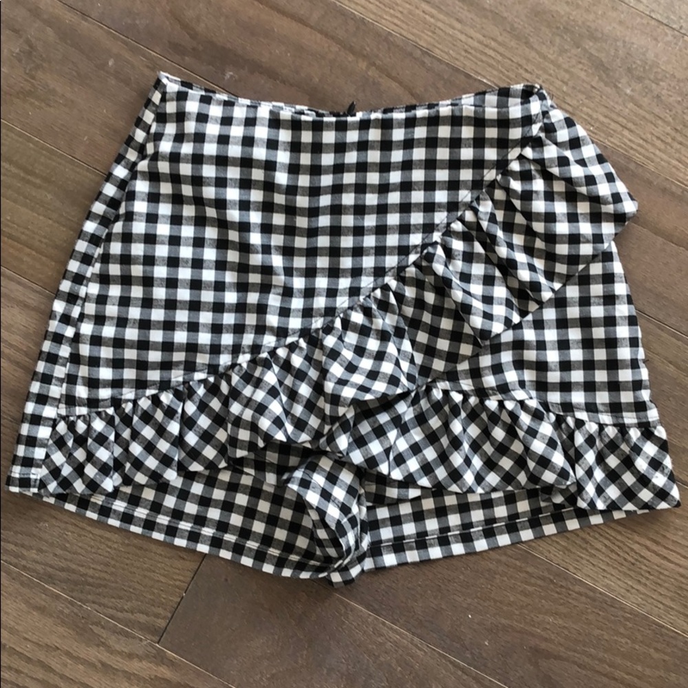 Gingham skort